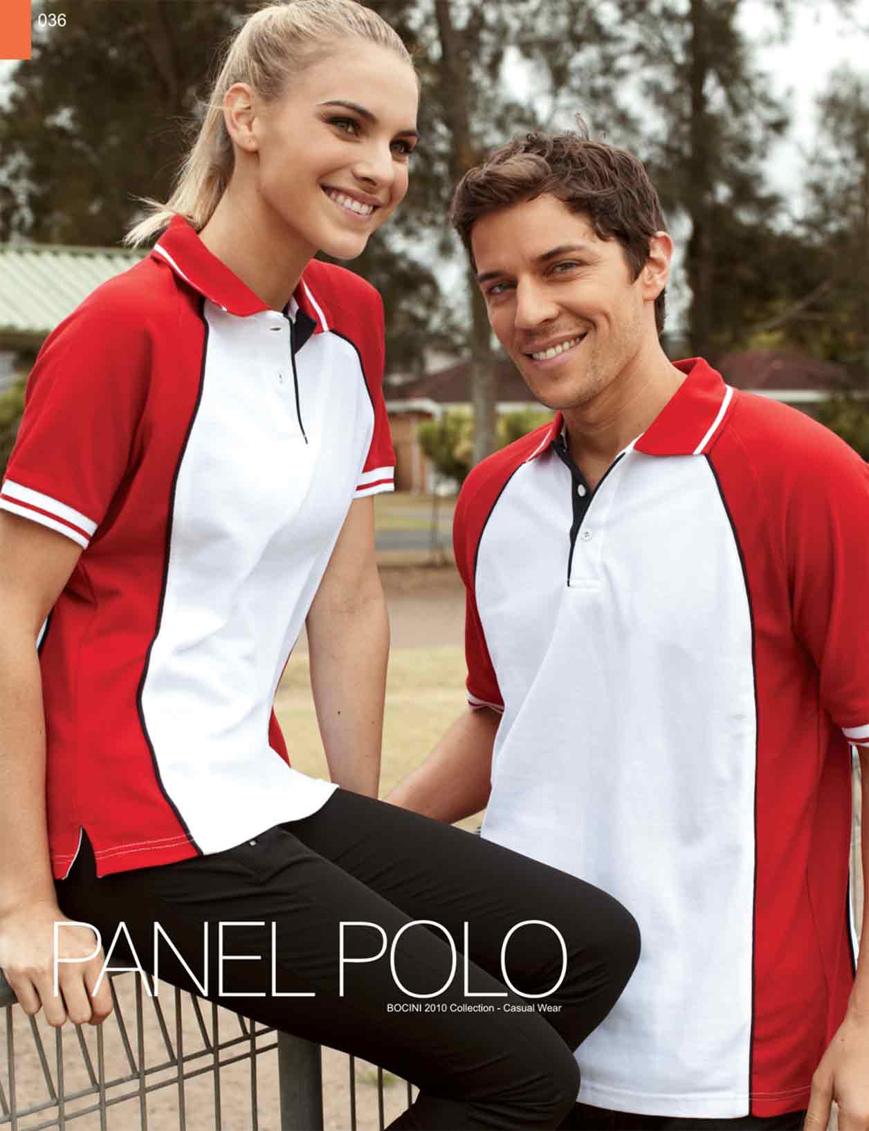 panel polo poly cotton